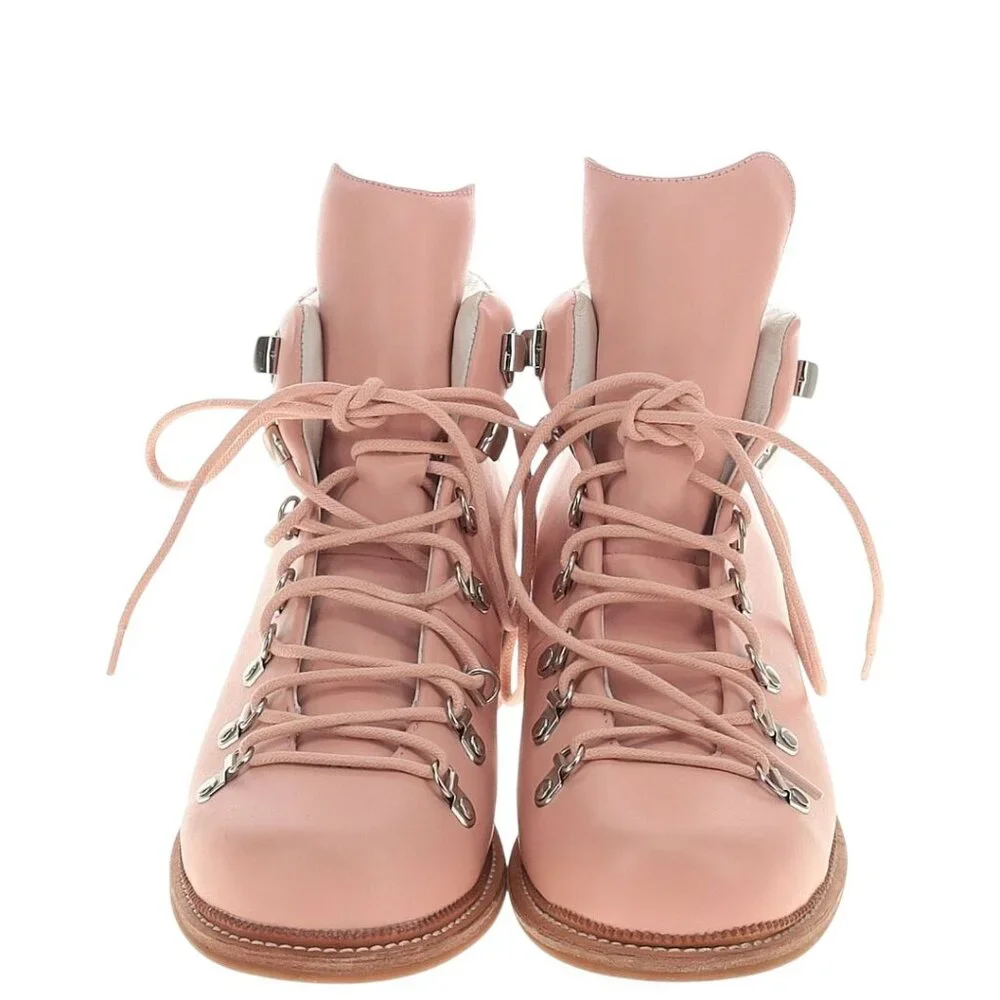 Jeffrey Campbell + Free People Cascade Canyon Leather Lace Up Hiker Boots W's 10 - Picture 5 of 17